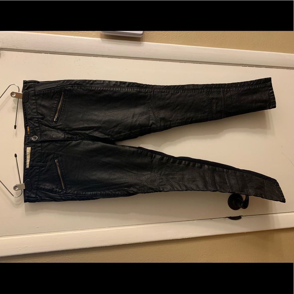 pilcro and the letterpress faux leather pants